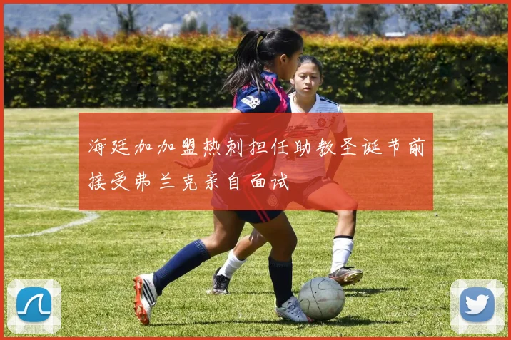 海廷加加盟热刺担任助教圣诞节前接受弗兰克亲自面试